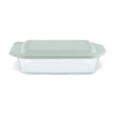 Pyrex® Deep 7 x 11" Rectangle Glass Baking Dish with Sage Green Lid
