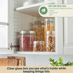 Pyrex® 4-Piece Glass Canister Set