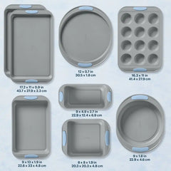 Pyrex® Metal Bakeware 8-Piece Set in Cerulean