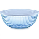 Pyrex® Colors Sculpted Tinted 4.5-quart Mixing Bowl with Lid, Blue